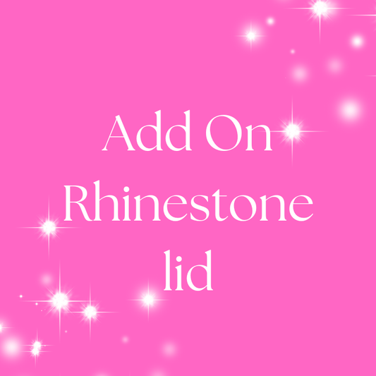 Add on Rhinestone lid 16oz/20oz